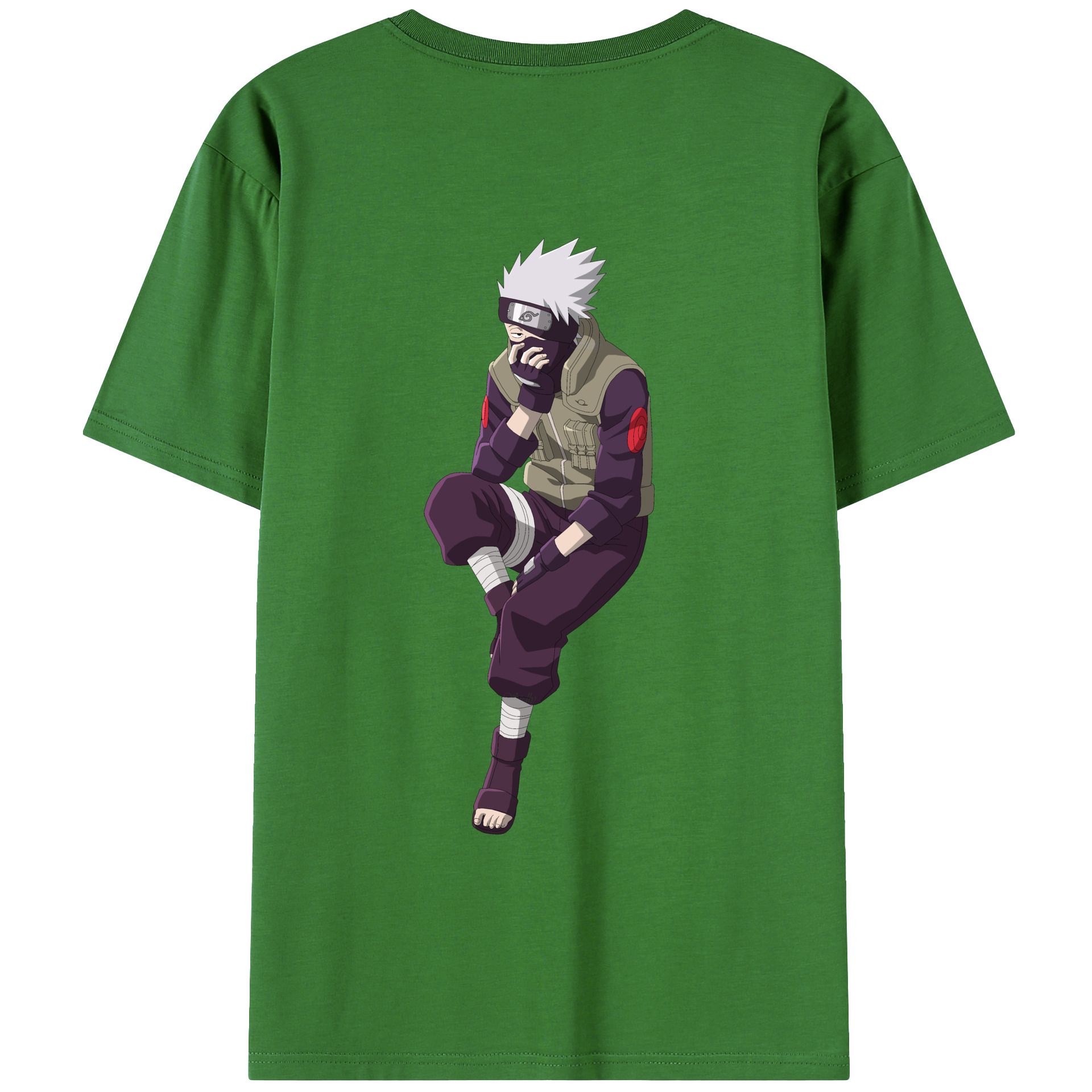 （画像用） NARUTO -ナルト- はたけ カカシ Hatake Kakashi レディース半袖Tシャツ(バックプリント)